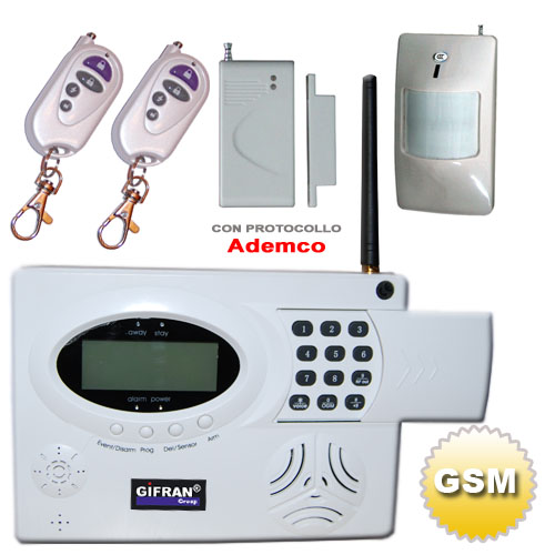 Allarme Casa senza fili GSM + contatto magnetico e sensori ad infrarossi